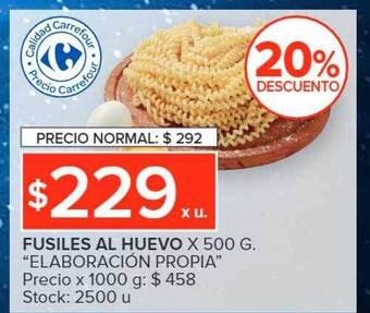 Carrefour Market Fusiles al huevo oferta