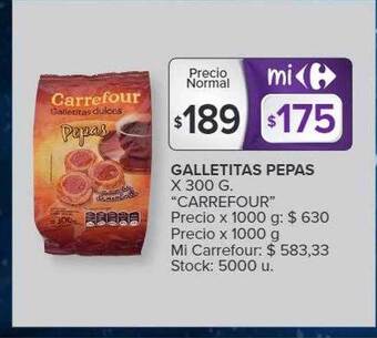 Carrefour Market Galletitas pepas oferta