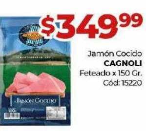 Diarco Jamón cocido cagnoli feteado oferta