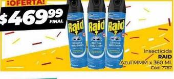 Diarco Insecticida raid azul mmm oferta