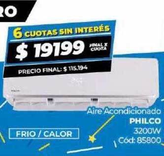 Diarco Aire acondicionado philco oferta