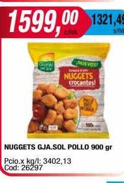 Maxiconsumo Nuggets gja.sol pollo 900 gr. oferta