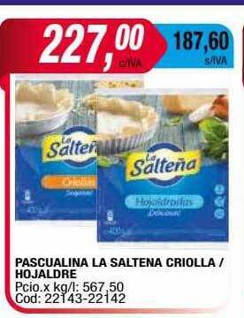Maxiconsumo Pascualina la saltena criolla - hojaldre oferta