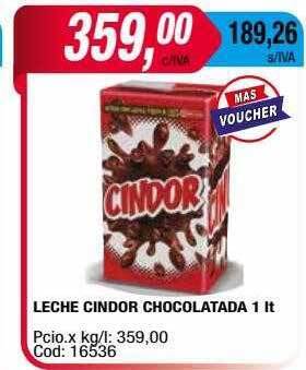 Maxiconsumo Leche cindor chocolatada 1 lt. oferta