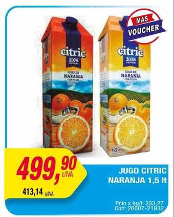 Maxiconsumo Jugo citric naranja 1,5 lt oferta