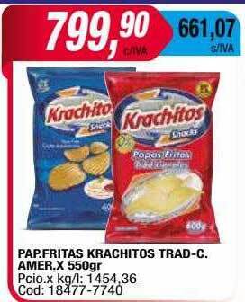 Maxiconsumo Pap.fritas krachitos trad-c. amer.x 550gr oferta