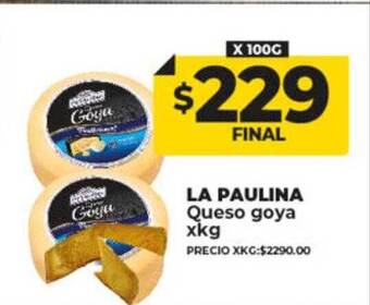 Supermayorista Vital La paulina queso goya oferta