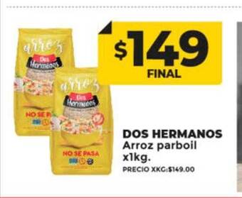 Supermayorista Vital Dos hermanos arroz parboil oferta