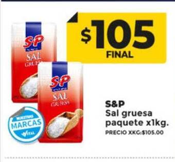 Supermayorista Vital S&p sal gruesa oferta
