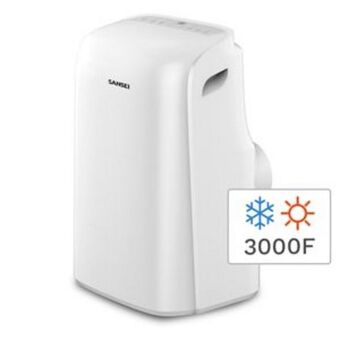 Frávega Aire acondicionado portátil sansei 91sap32ha3api 3500 kw frío calor oferta