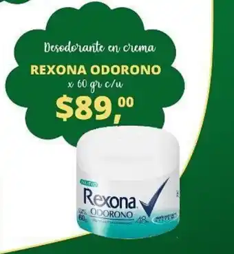 Supermercados A Granel Rexona Odorono Desodorante en crema x 60 gr oferta