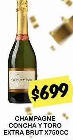 Supermercados Zeta Champagne concha y toro extra brut x 750 cc oferta