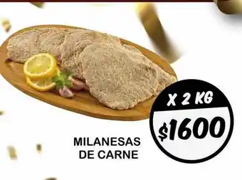 Supermercados Zeta Milanesas de carne oferta