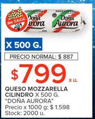 Carrefour Queso mozzarella cilindro oferta