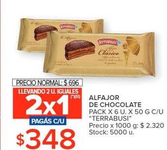 Carrefour Alfajor de chocolate oferta