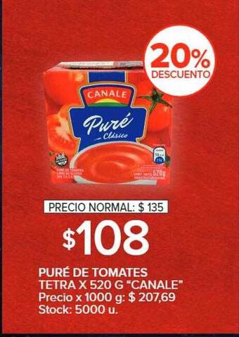 Carrefour Puré de tomates tetra oferta