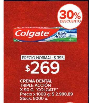 Carrefour Crema dental triple acción oferta
