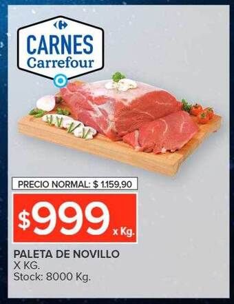 Carrefour Paleta de novillo oferta