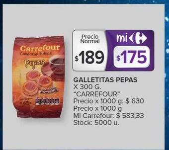 Carrefour Galletitas pepas oferta