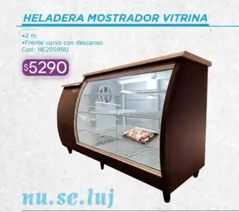 Cuotas del Sur Heladera mostrador vitrina oferta