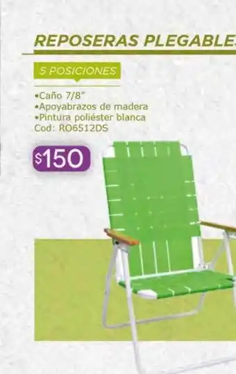 Cuotas del Sur Reposera plegable oferta