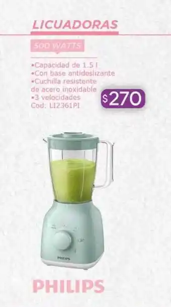 Cuotas del Sur Luciadoras philips oferta