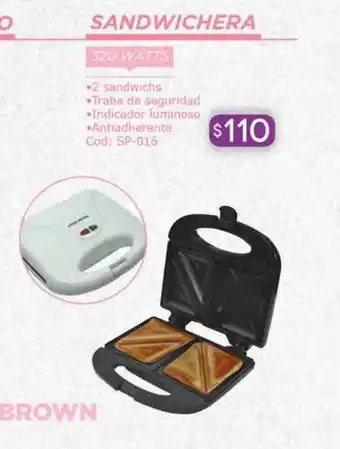 Cuotas del Sur Sandwichera 320 watts ken brown oferta