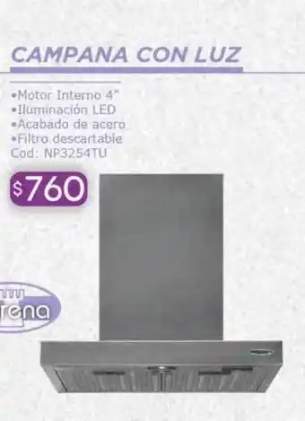 Campana con luz turena