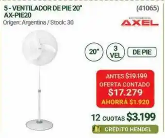 Hendel Ventilador de pie 20 oferta