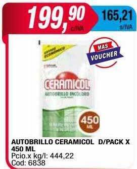 Maxiconsumo Autobrillo ceramicol d-pack oferta