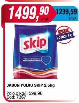 Maxiconsumo Jabon polvo skip oferta