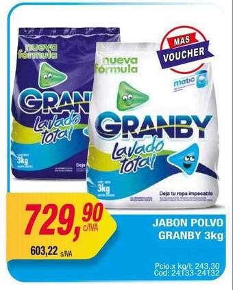 Maxiconsumo Jabon polvo granby oferta
