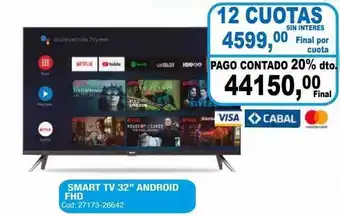 Maxiconsumo Smart tv 32 oferta