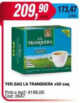 Maxiconsumo Yer.saq la tranquera oferta