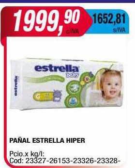 Maxiconsumo Pañal estrella hiper oferta
