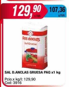 Maxiconsumo Sal d anclas gruesa oferta