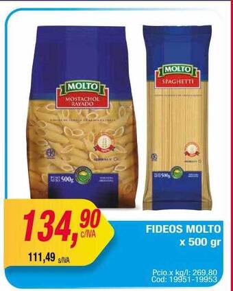 Maxiconsumo Fideos molto oferta