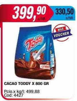 Maxiconsumo Cacao toddy oferta