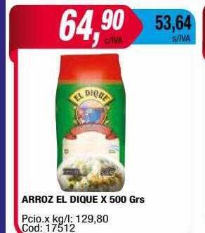 Maxiconsumo Arroz el dique oferta