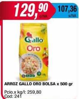 Maxiconsumo Arroz gallo oro bolsa oferta