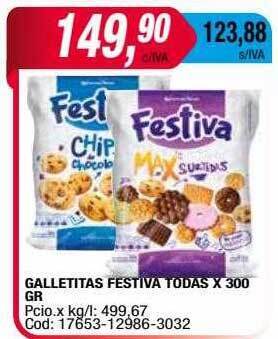 Maxiconsumo Galletitas festiva todas oferta