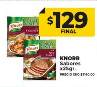 Supermayorista Vital Knorr sabores oferta