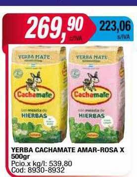 Maxiconsumo Yerba cachamate amar-rosa oferta