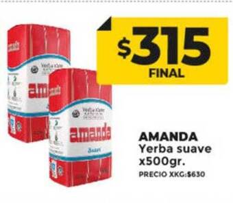Supermayorista Vital Amanda yerba suave oferta
