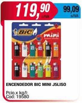 Maxiconsumo Encendedor bic mini j5liso oferta