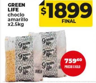Supermayorista Vital Green life choclo amarillo oferta