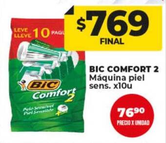 Supermayorista Vital Bic comfort 2 máquina piel sens oferta