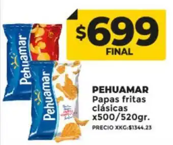 Supermayorista Vital Pehuamar papas fritas cláscias oferta