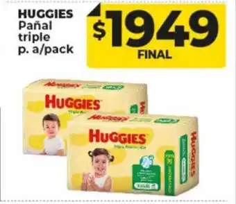 Supermayorista Vital Huggies pañal triple p a pack oferta