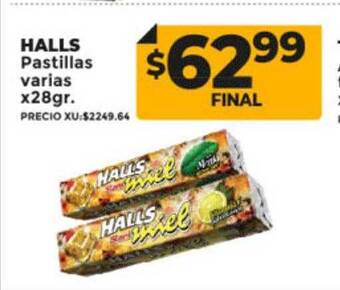 Supermayorista Vital Halls pastillas varias oferta